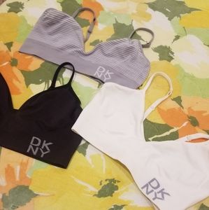3 DKNY Energy Seamless Bralette Sz L